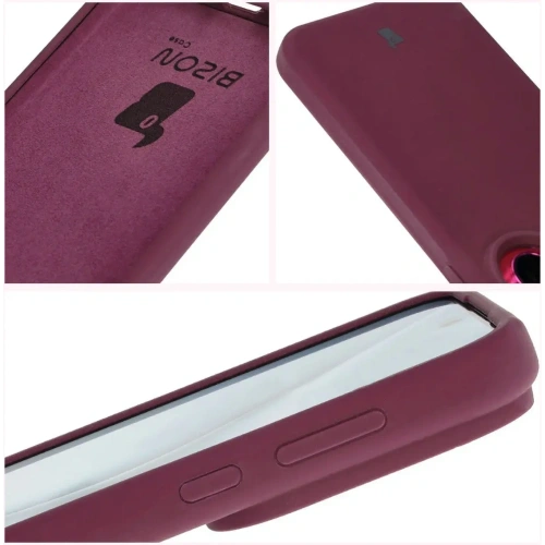 Silikonowe etui Bizon Soft Case do Huawei Pura 70 ciemnofioletowe