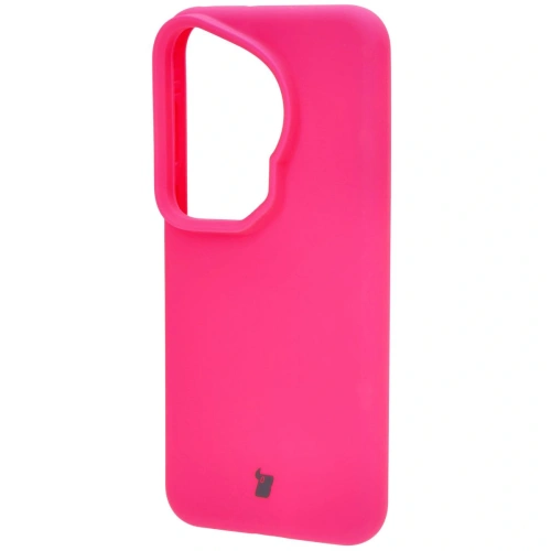 Silikonowe etui Bizon Soft Case do Huawei Pura 70 neonowo-różowe
