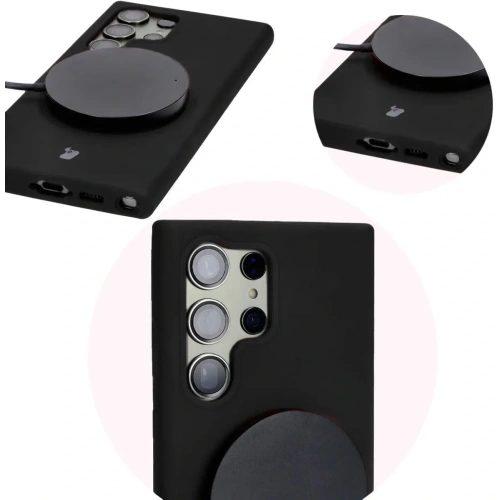 Silikonowe etui Bizon Soft Case do Huawei Pura 70 Pro / Pro+ czarne