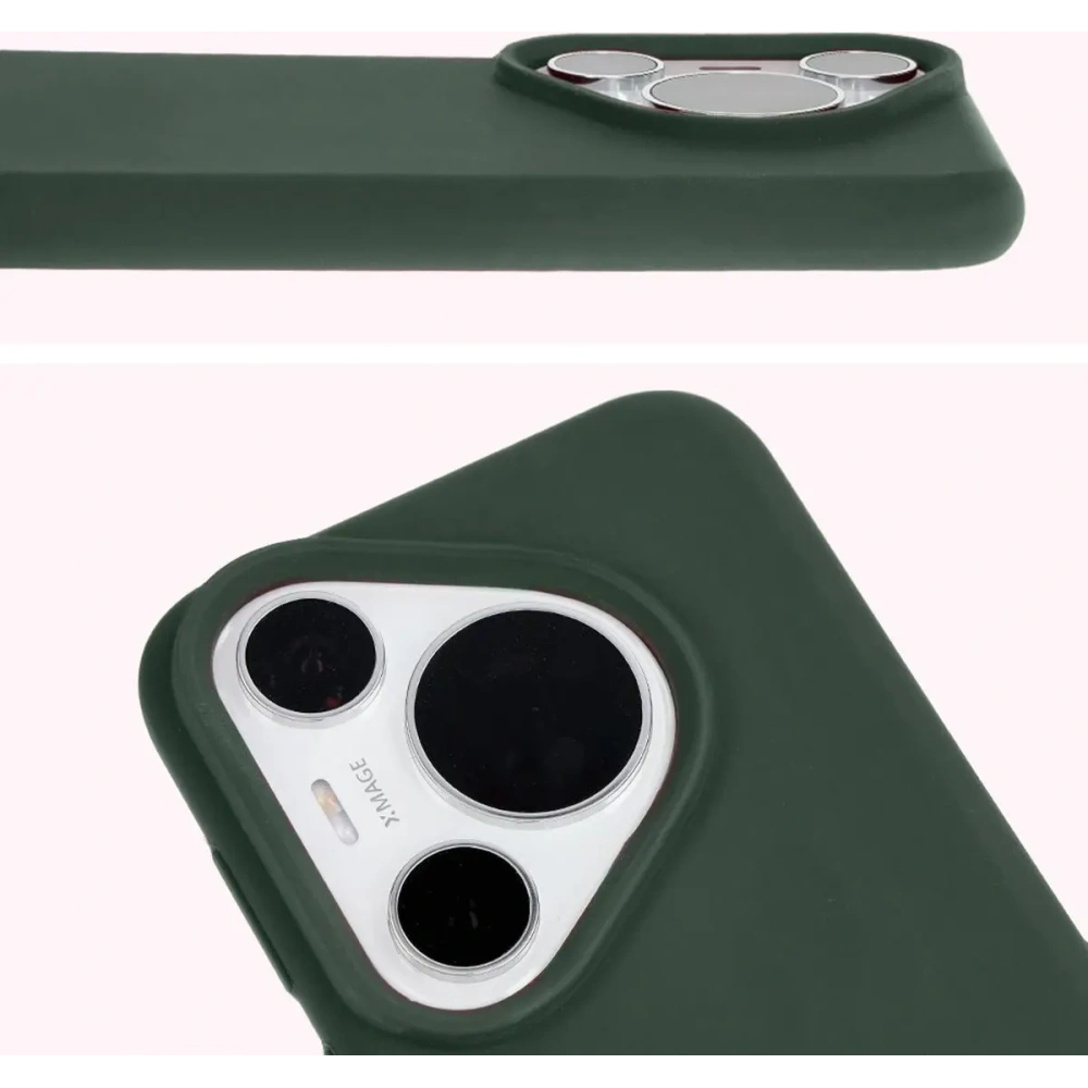 Hurtownia GSM - Silikonowe etui Bizon Soft Case do Huawei Pura 70 Pro / Pro+ ciemnozielone - BIZ5417 - {ean13} - Hurt