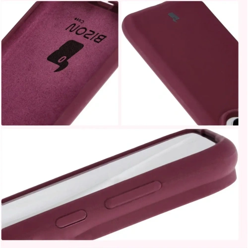 Silikonowe etui Bizon Soft Case do Huawei Pura 70 Pro / Pro+ ciemnofioletowe