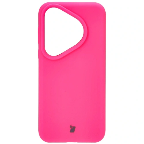 Silikonowe etui Bizon Soft Case do Huawei Pura 70 Pro / Pro+ neonowo-różowe