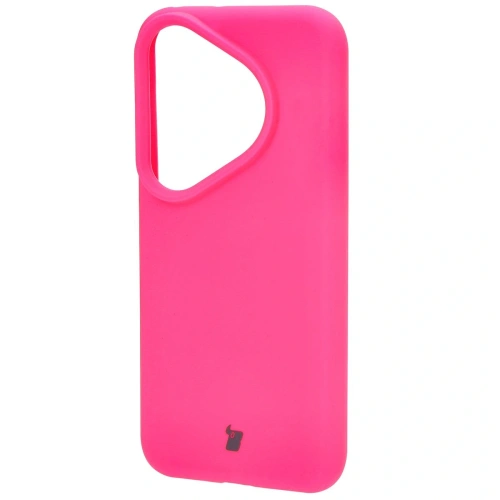 Silikonowe etui Bizon Soft Case do Huawei Pura 70 Pro / Pro+ neonowo-różowe
