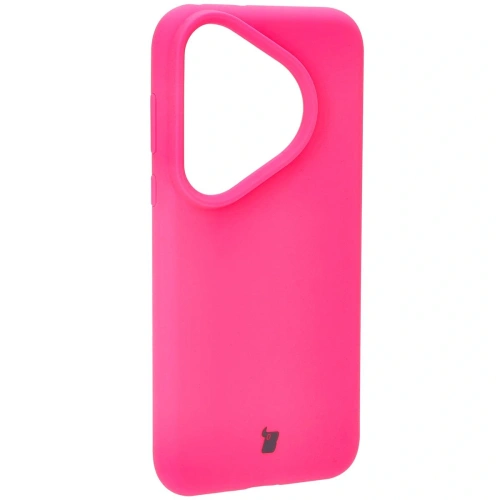 Silikonowe etui Bizon Soft Case do Huawei Pura 70 Pro / Pro+ neonowo-różowe