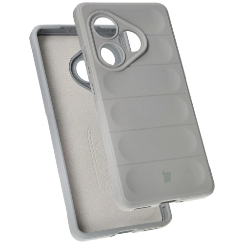 Pancerne etui Bizon Case Tur do Realme GT 6 / GT 6T / GT Neo 6 / GT Neo 6 SE jasnoszare