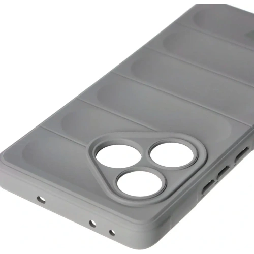 Pancerne etui Bizon Case Tur do Realme GT 6 / GT 6T / GT Neo 6 / GT Neo 6 SE jasnoszare