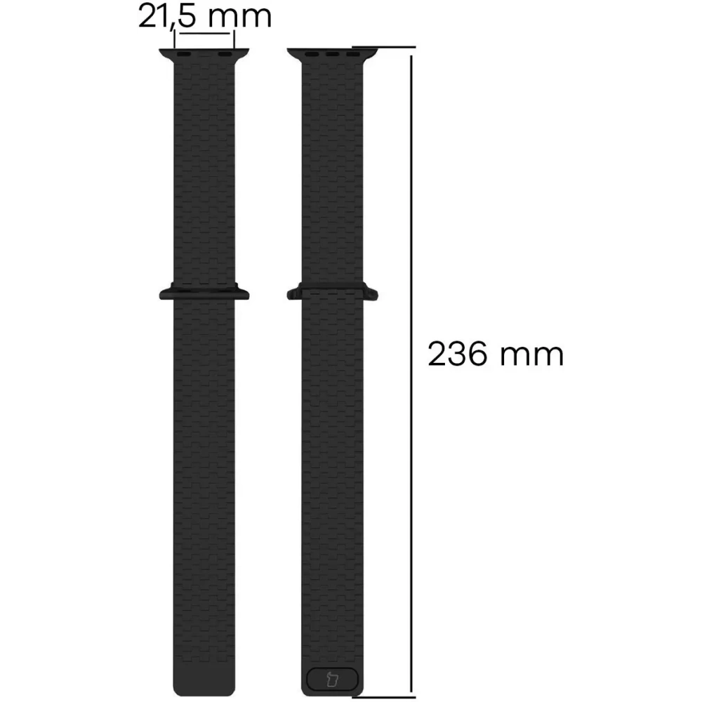 Hurtownia GSM - Bizon Strap Óra Titán Apple Óra 44/45/49mm fekete - BIZ5431 - {ean13} - Hurt