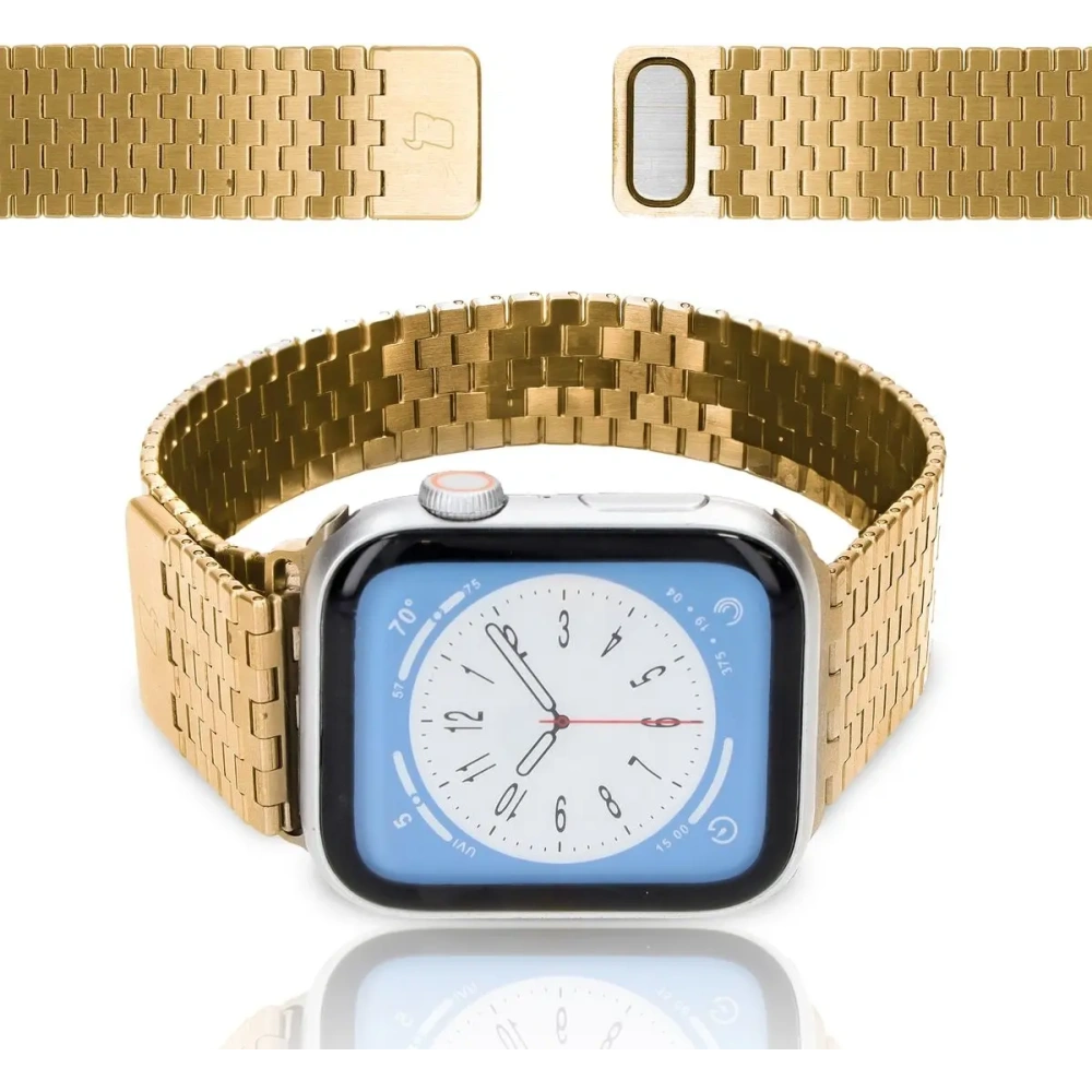 Wholesale Bizon Strap Watch Titanium Apple Watch 44/45/46/49 mm gold - BIZ5439 - {ean13} - Hurt