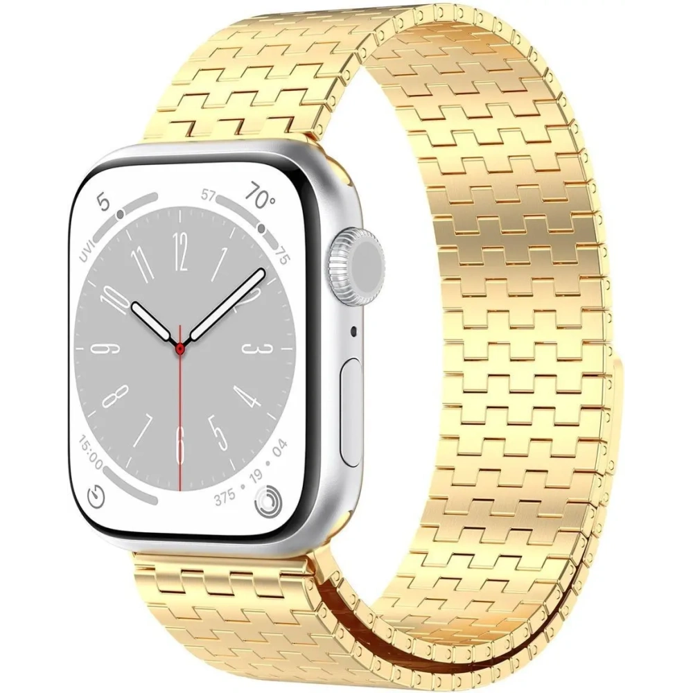 Wholesale Bizon Strap Watch Titanium Apple Watch 44/45/46/49 mm gold - BIZ5439 - {ean13} - Hurt