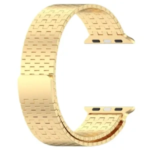 Hurtownia GSM - Pás z nerezové oceli Bizon Strap Watch Titanium do Apple Watch 44/45/46/49 mm zlatý - BIZ5439 - {ean13} - Hurt