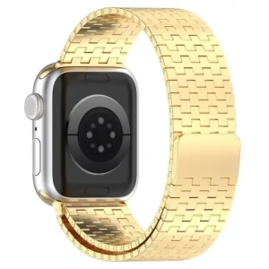 Hurtownia GSM - Pás z nerezové oceli Bizon Strap Watch Titanium do Apple Watch 44/45/46/49 mm zlatý - BIZ5439 - {ean13} - Hurt