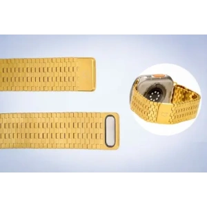 Hurtownia GSM - Pás z nerezové oceli Bizon Strap Watch Titanium do Apple Watch 44/45/46/49 mm zlatý - BIZ5439 - {ean13} - Hurt