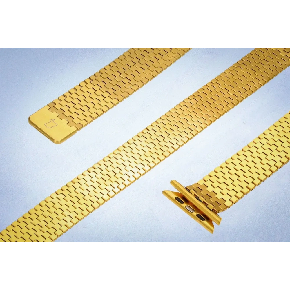 Wholesale Bizon Strap Watch Titanium Apple Watch 44/45/46/49 mm gold - BIZ5439 - {ean13} - Hurt