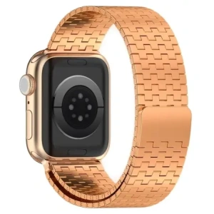 Hurtownia GSM - Pásek z nerezové oceli Bizon Strap Watch Titanium pro Apple Watch 44/45/46/49 mm růžově zlatý - BIZ5824 - {ean13} - Hurt