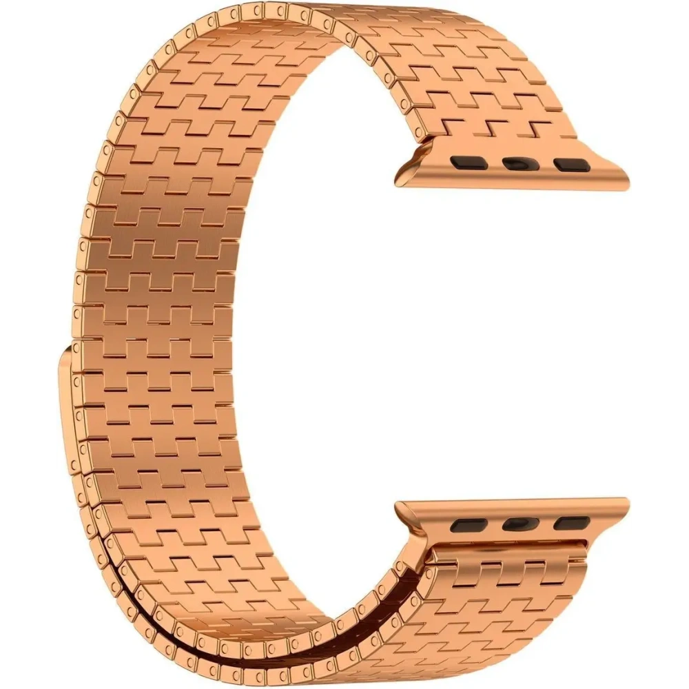 Hurtownia GSM - Pásek z nerezové oceli Bizon Strap Watch Titanium pro Apple Watch 44/45/46/49 mm růžově zlatý - BIZ5824 - {ean13} - Hurt