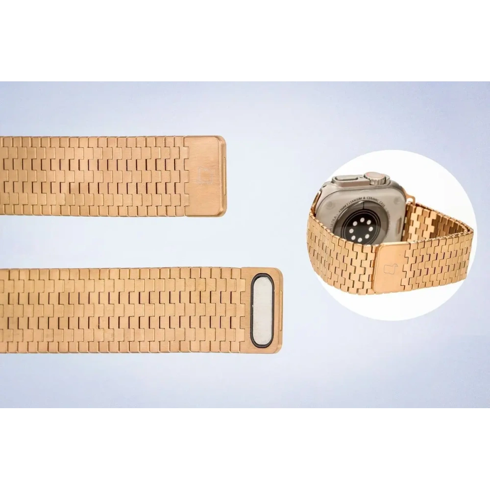 Wholesale Bizon Strap Watch Titanium Apple Watch 44/45/46/49 mm rose gold - BIZ5824 - {ean13} - Hurt