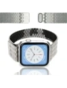 Bizon Strap Óra Titán Apple Óra 44/45/46/49 mm ezüst