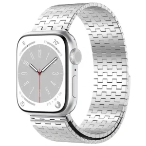 Hurtownia GSM - Pásek z nerezové oceli Bizon Strap Watch Titanium do Apple Watch 44/45/46/49 mm stříbrný - BIZ5441 - {ean13} - Hurt