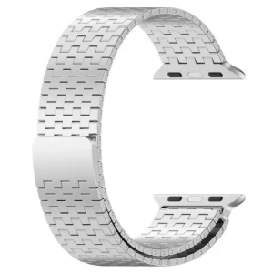 Hurtownia GSM - Pásek z nerezové oceli Bizon Strap Watch Titanium do Apple Watch 44/45/46/49 mm stříbrný - BIZ5441 - {ean13} - Hurt