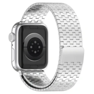 Hurtownia GSM - Pásek z nerezové oceli Bizon Strap Watch Titanium do Apple Watch 44/45/46/49 mm stříbrný - BIZ5441 - {ean13} - Hurt