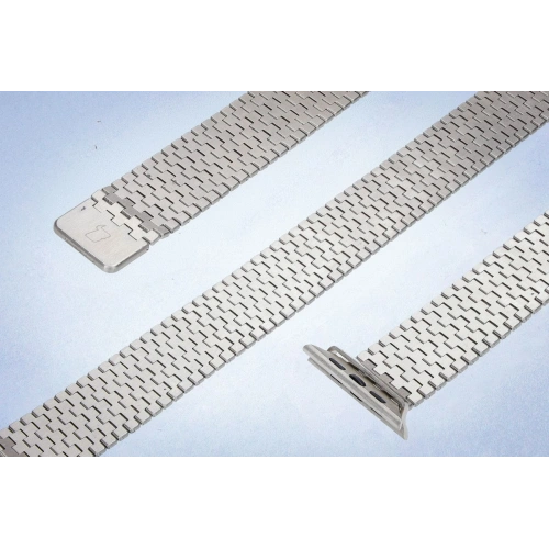 Pasek ze stali nierdzewnej Bizon Strap Watch Titanium do Apple Watch 44/45/46/49 mm srebrny