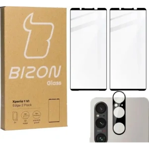 Hurtownia GSM - BIZON Edge 2x Bildschirmglas + Kameraglas Sony Xperia 1 VI - BIZ5464 - {ean13} - Hurt