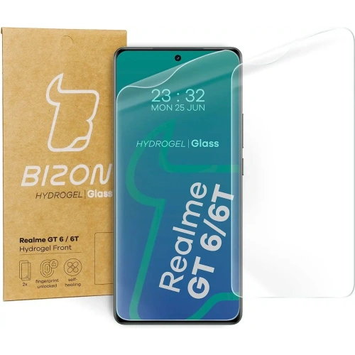Folia hydrożelowa na ekran Bizon Glass Hydrogel Front do Realme GT 6 / 6T [2 PACK]
