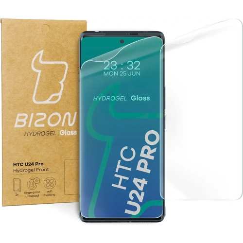 Folia hydrożelowa na ekran Bizon Glass Hydrogel Front do HTC U24 Pro [2 PACK]