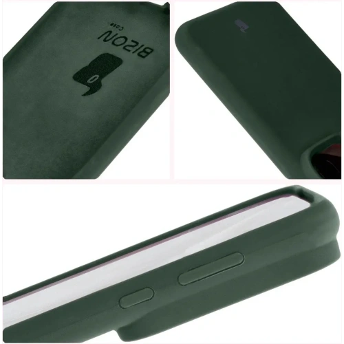 Silikonowe etui Bizon Soft Case do Huawei Pura 70 Ultra ciemnozielone