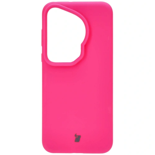 Silikonowe etui Bizon Soft Case do Huawei Pura 70 Ultra neonowo-różowe