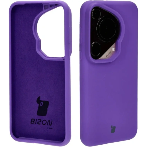 Silikonowe etui Bizon Soft Case do Huawei Pura 70 Ultra fioletowe