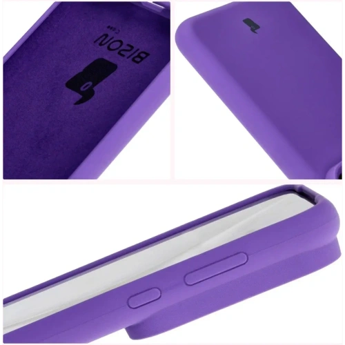 Silikonowe etui Bizon Soft Case do Huawei Pura 70 Ultra fioletowe