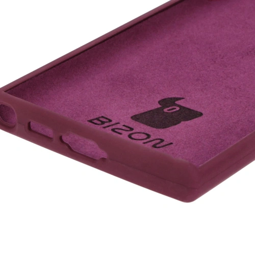 Silikonowe etui Bizon Soft Case do Samsung Galaxy S23 Ultra ciemnofioletowe