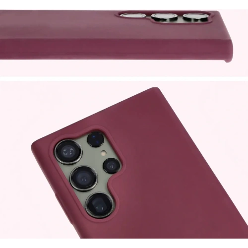 Silikonowe etui Bizon Soft Case do Samsung Galaxy S23 Ultra ciemnofioletowe