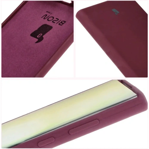 Silikonowe etui Bizon Soft Case do Samsung Galaxy S23 Ultra ciemnofioletowe