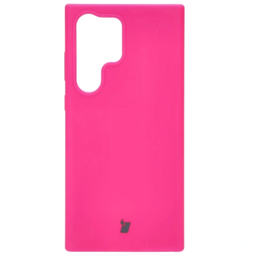 Silikonowe etui Bizon Soft Case do Samsung Galaxy S23 Ultra neonowo-różowe