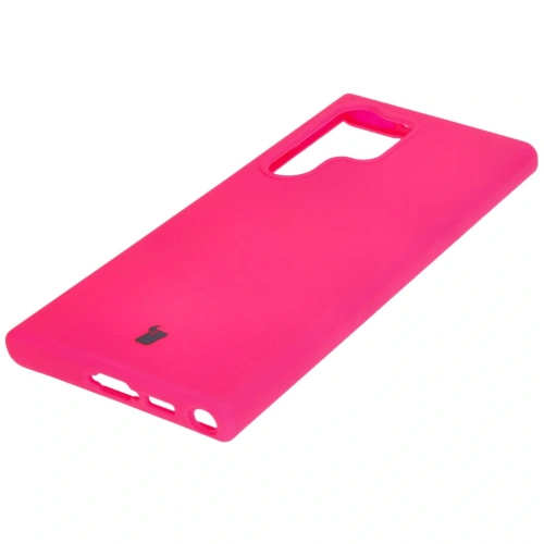 Silikonowe etui Bizon Soft Case do Samsung Galaxy S23 Ultra neonowo-różowe