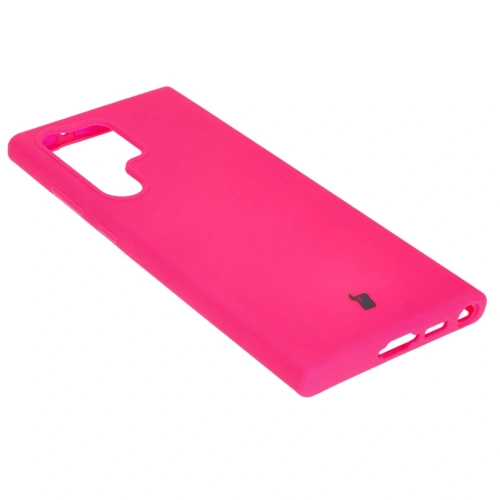 Silikonowe etui Bizon Soft Case do Samsung Galaxy S23 Ultra neonowo-różowe