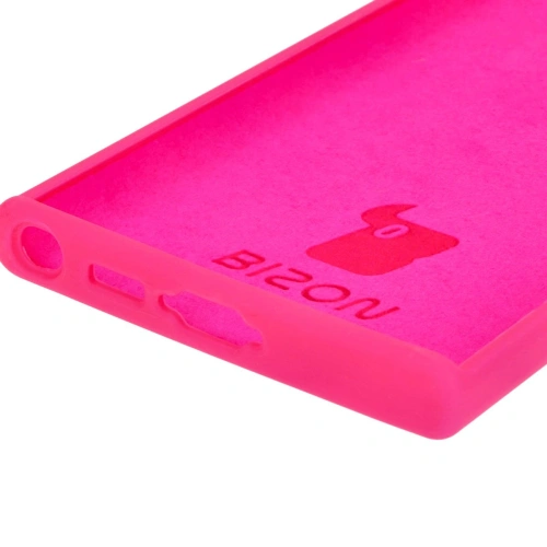 Silikonowe etui Bizon Soft Case do Samsung Galaxy S23 Ultra neonowo-różowe