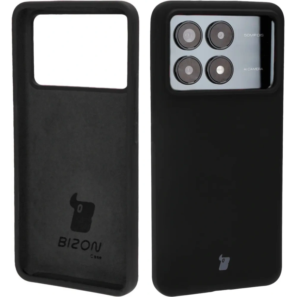 Hurtownia GSM - Silikonowe etui Bizon Soft Case do Xiaomi Poco F6 Pro czarne - BIZ5488 - {ean13} - Hurt