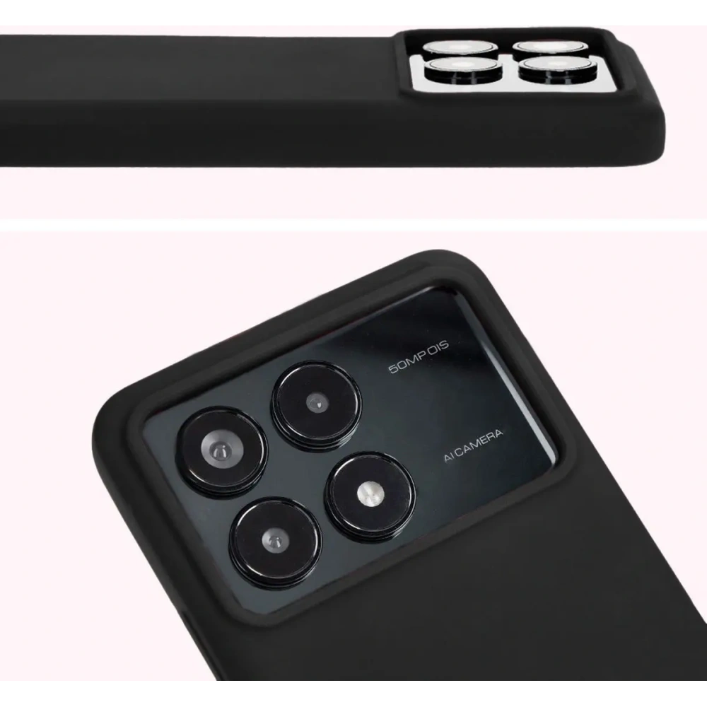 Hurtownia GSM - Silikonowe etui Bizon Soft Case do Xiaomi Poco F6 Pro czarne - BIZ5488 - {ean13} - Hurt