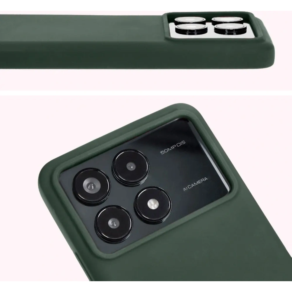 Hurtownia GSM - Silikonowe etui Bizon Soft Case do Xiaomi Poco F6 Pro ciemnozielone - BIZ5494 - {ean13} - Hurt