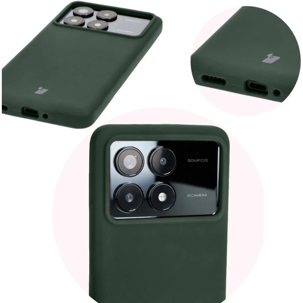 Hurtownia GSM - Silikonové pouzdro Bizon Soft Case pro Xiaomi Poco F6 Pro tmavě zelené - BIZ5494 - {ean13} - Hurt