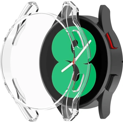 Etui z osłoną ekranu Bizon Case Watch Felipe do Samsung Galaxy Watch FE / Watch 4 40 mm przezroczyste