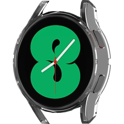 Etui z osłoną ekranu Bizon Case Watch Felipe do Samsung Galaxy Watch FE / Watch 4 40 mm przezroczyste