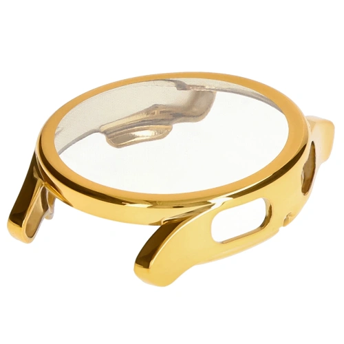 Etui z osłoną ekranu Bizon Case Watch Felipe do Samsung Galaxy Watch FE / Watch 4 40 mm złote