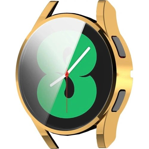 Etui z osłoną ekranu Bizon Case Watch Felipe do Samsung Galaxy Watch FE / Watch 4 40 mm złote