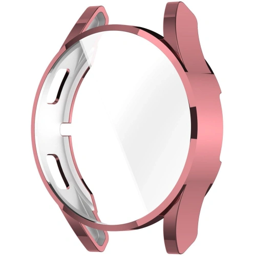 Etui z osłoną ekranu Bizon Case Watch Felipe do Samsung Galaxy Watch FE / Watch 4 40 mm różowe