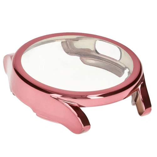 Etui z osłoną ekranu Bizon Case Watch Felipe do Samsung Galaxy Watch FE / Watch 4 40 mm różowe