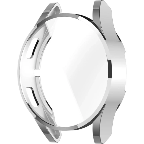 Etui z osłoną ekranu Bizon Case Watch Felipe do Samsung Galaxy Watch FE / Watch 4 40 mm srebrne